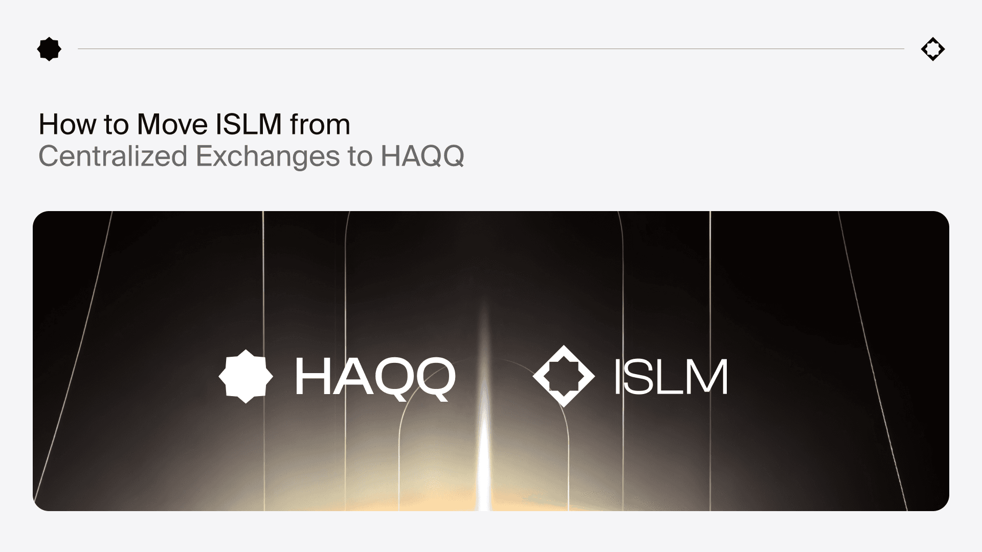 How to Move ISLM from Centralized Exchanges to HAQQ
